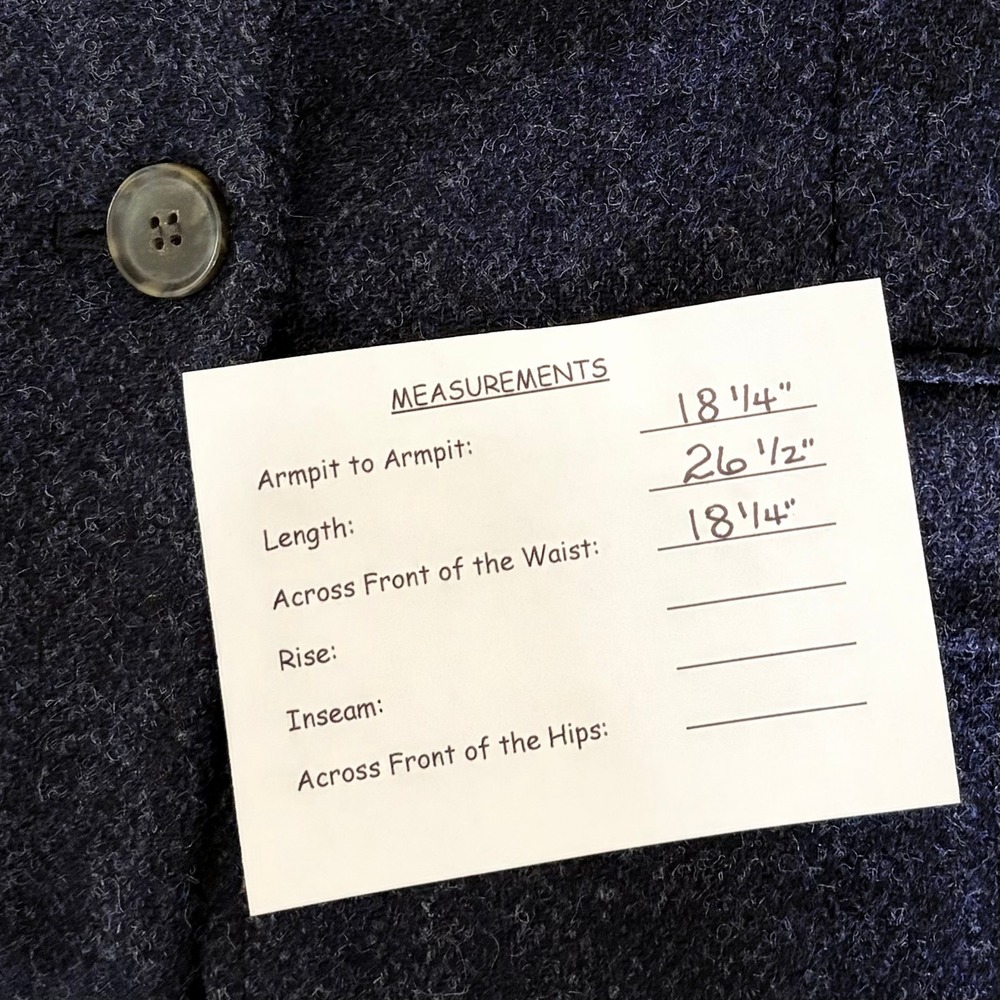 J. CREW Wool Alfie Blazer Navy Blue Herringbone Preppy Academia 4P 4 Petite - Picture 16 of 16